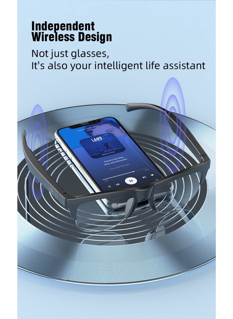 Smart Audio Bluetooth Glasses, Photochromic Auto Color Changing, Hands-Free Call & Music, Suitable for Sports Cycling, Anti-UV Outdoor Eyewear - Image 5